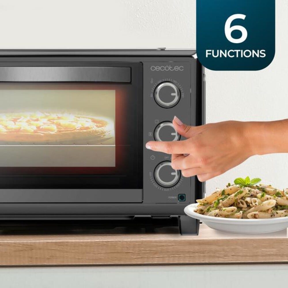 cecotec 03818 Forno elettrico da 26L con funzione cottura pizza e 6 programmi automatici.