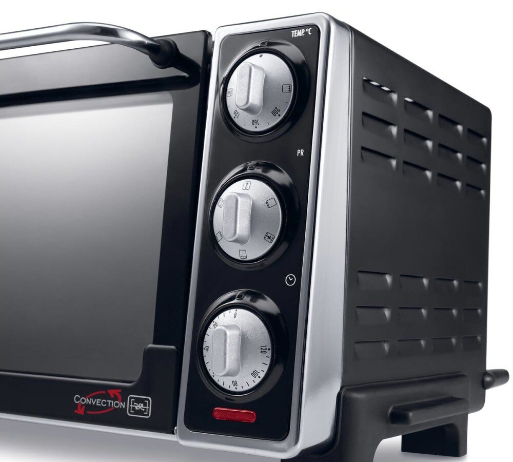 De Longhi EO 20792 Forno elettrico multifunzione con 7 funzioni di cottura e capacità di 20 litri.