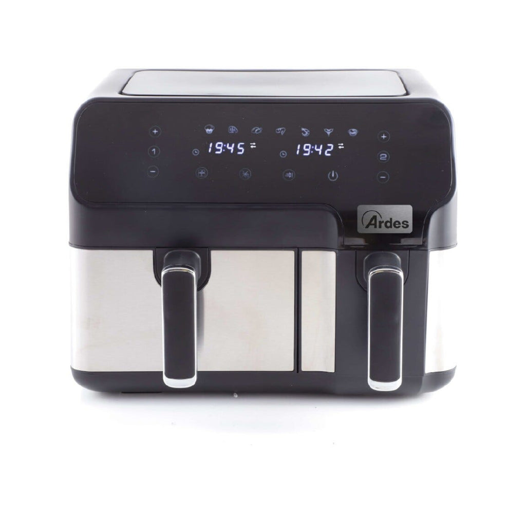 Ardes ARFRYA03D Friggitrice ad aria Eldorada Dual con doppio cestello, capacità 9L, 8 programmi preimpostati e tecnologia Rapid Air.