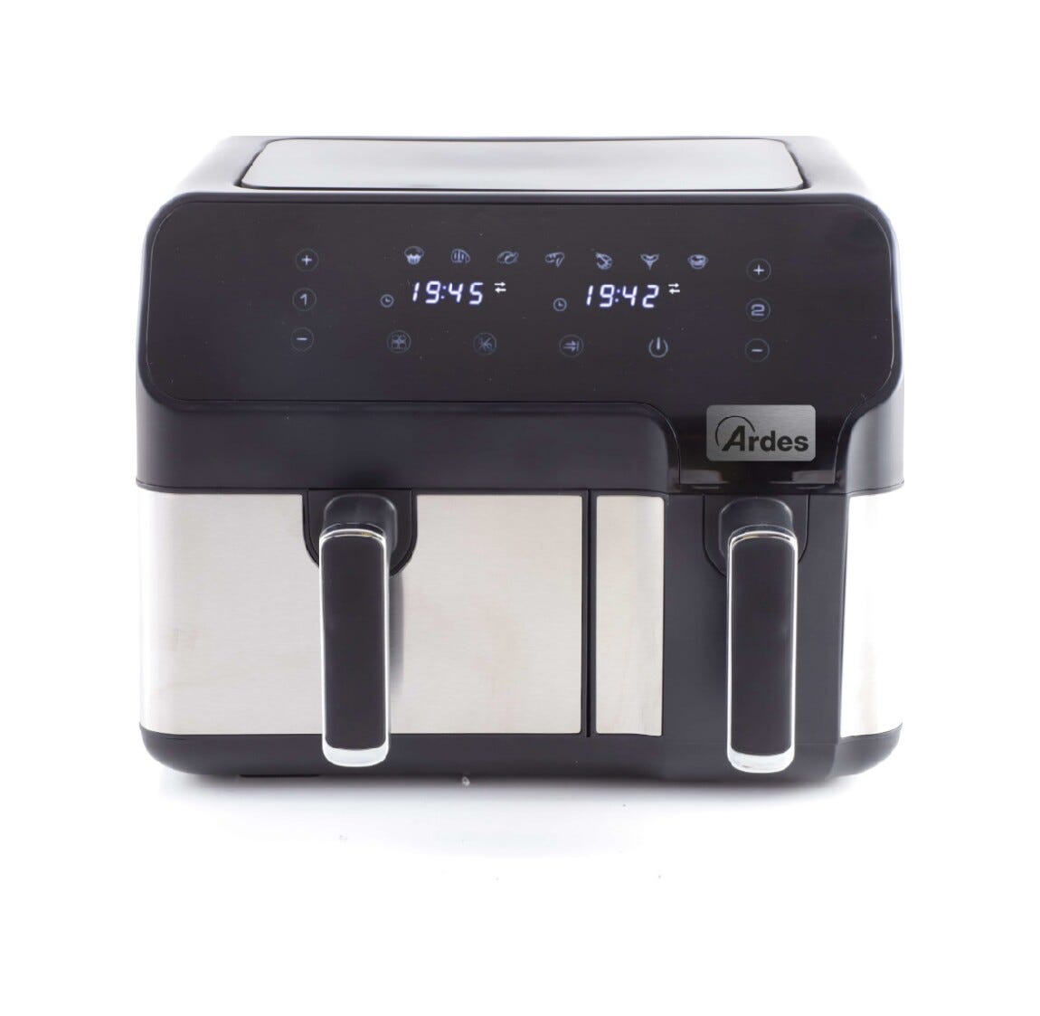 Ardes ARFRYA03D Friggitrice ad aria Eldorada Dual con doppio cestello, capacità 9L, 8 programmi preimpostati e tecnologia Rapid Air.