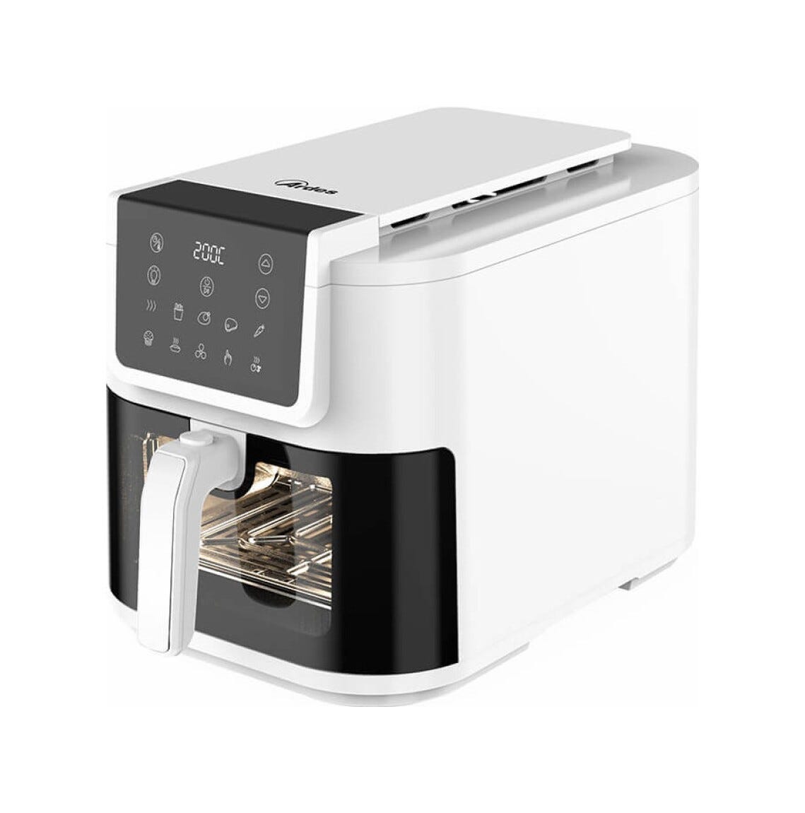 Ardes ARFRYA08LVW Friggitrice ad aria calda da 8L, 1700W, temperatura regolabile e timer 60 minuti.