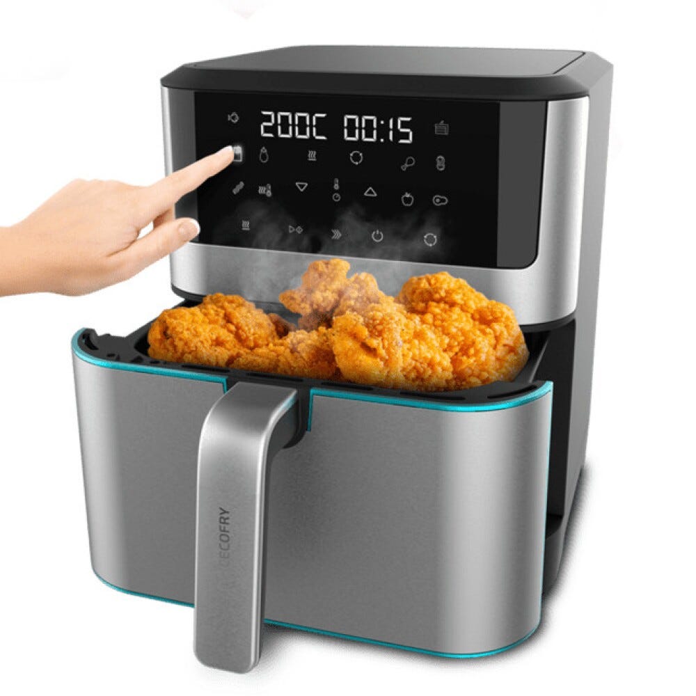 cecotec CECOFRY SUPREME 8000 Friggitrice ad aria con capacità di 8L e tecnologia touch per una cucina sana e versatile.