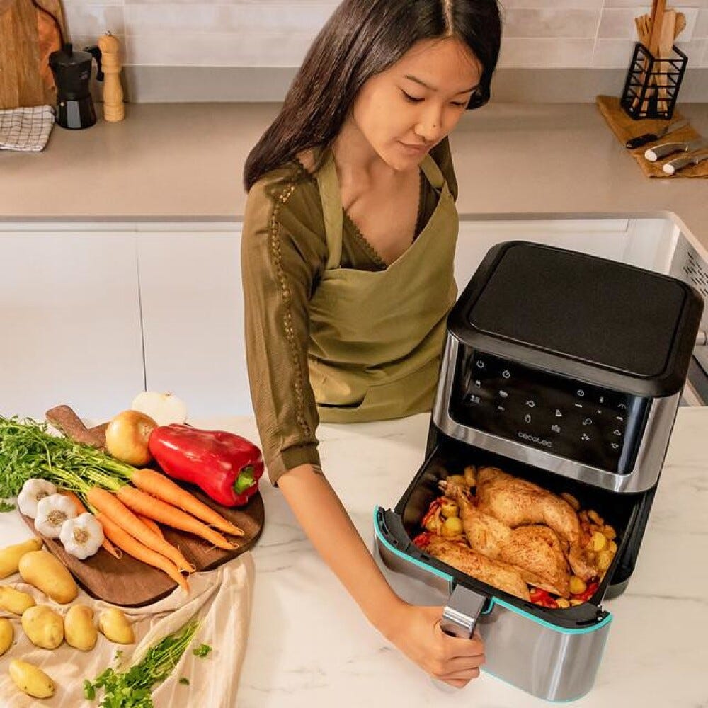 cecotec CECOFRY SUPREME 8000 Friggitrice ad aria con capacità di 8L e tecnologia touch per una cucina sana e versatile.