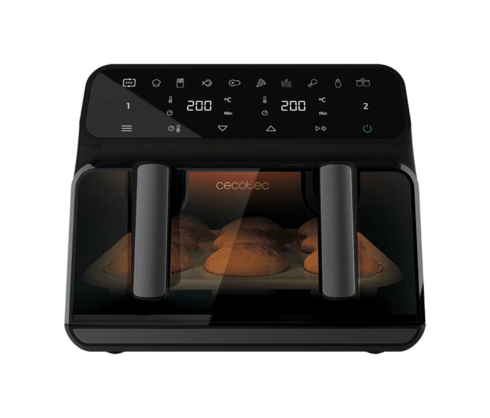 cecotec CECOFRY ADVANCE 9000 WINDOW Friggitrice ad aria calda da 9L, 2850W, 8 programmi, display LED touch e contenitore rimovibile.
