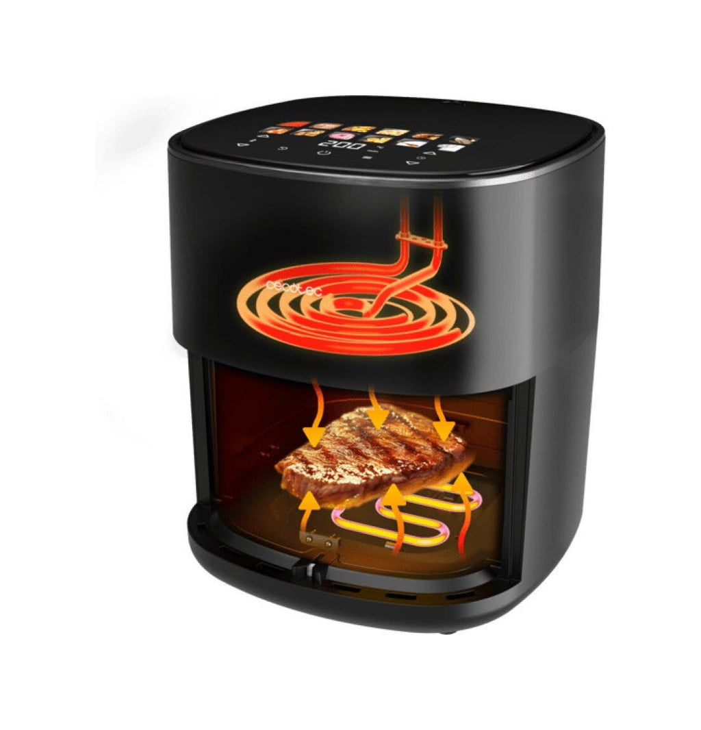cecotec CECOFRY&GRILL DUOHEAT 6500 Friggitrice ad aria calda con tecnologia DuoHeat per una cottura uniforme e salutare.