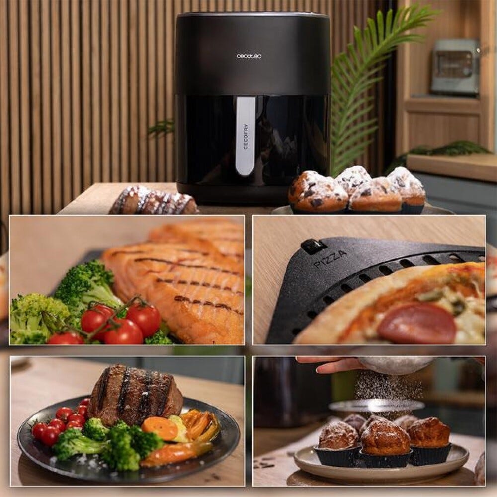 cecotec CECOFRY&GRILL DUOHEAT 6500 Friggitrice ad aria calda con tecnologia DuoHeat per una cottura uniforme e salutare.
