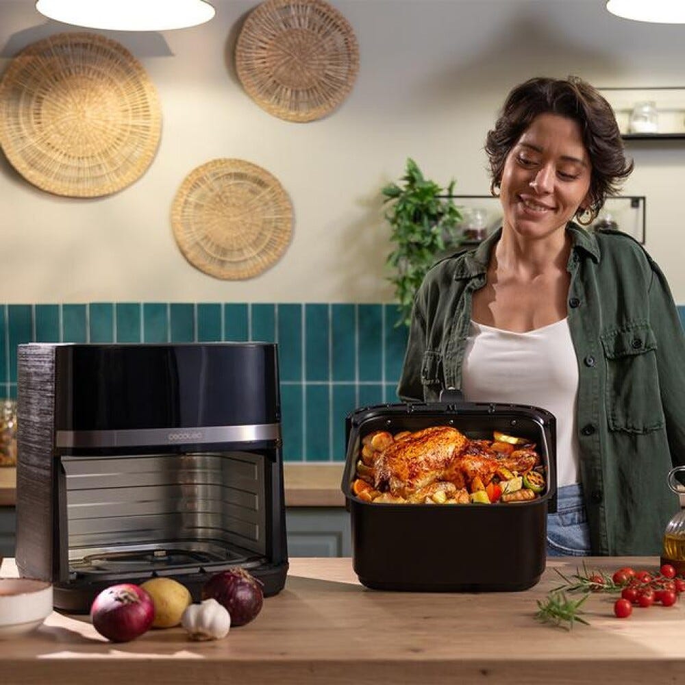 cecotec CECOFRY&GRILL DUOHEAT 8000 Friggitrice ad aria 3 in 1 per cucinare in modo sano e versatile con 8 programmi automatici.