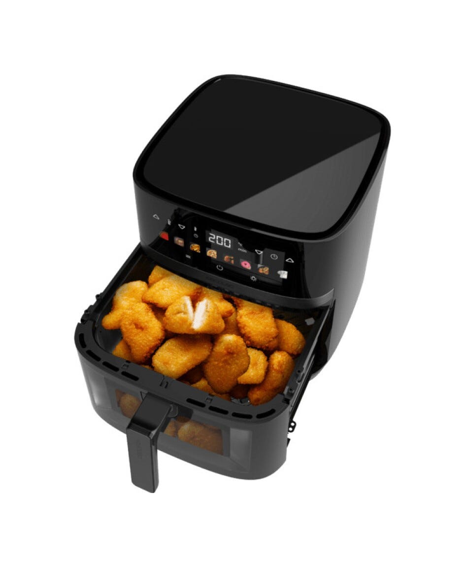 cecotec CECOFRY&GRILL DUOHEAT 8000 Friggitrice ad aria 3 in 1 per cucinare in modo sano e versatile con 8 programmi automatici.