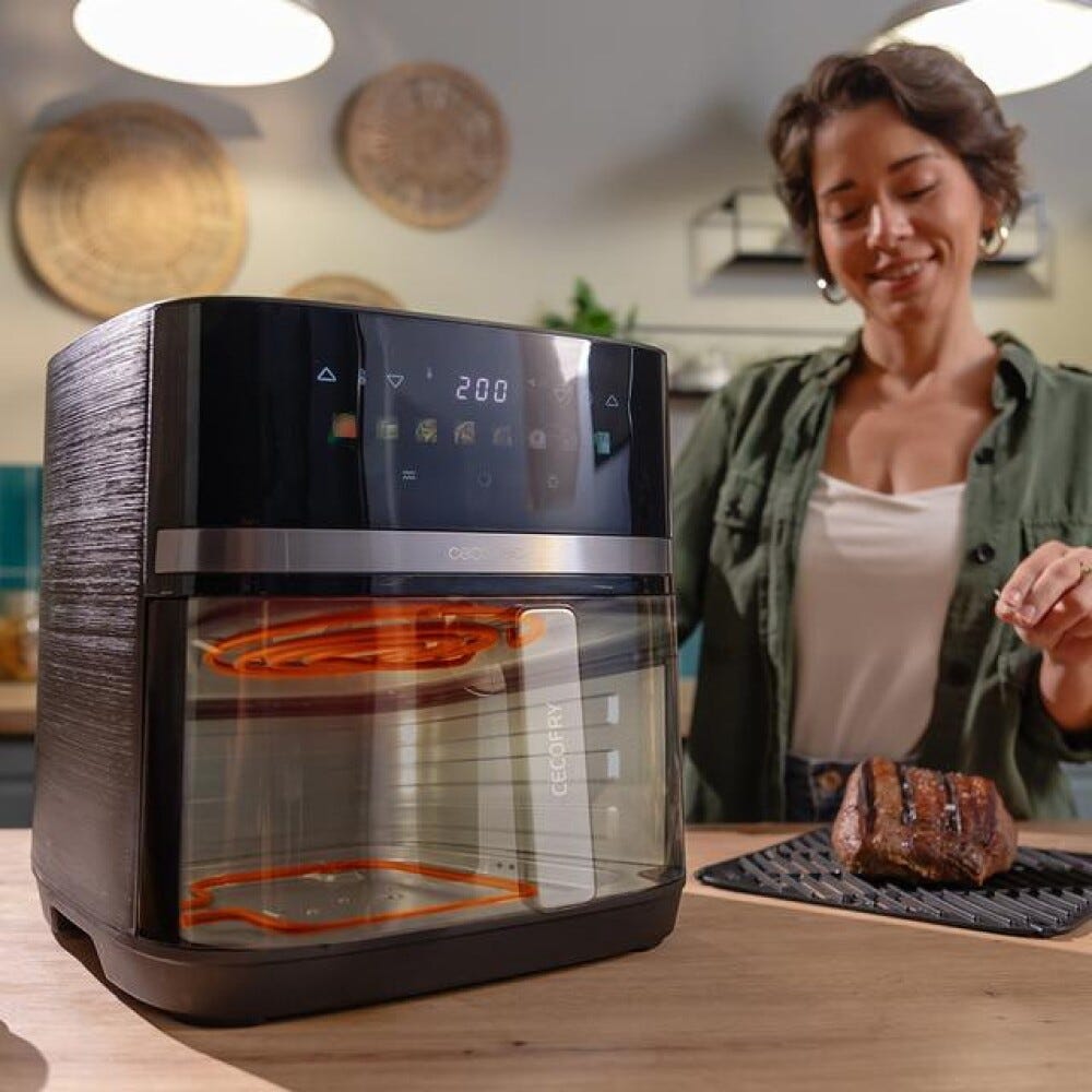 cecotec CECOFRY&GRILL DUOHEAT 8000 Friggitrice ad aria 3 in 1 per cucinare in modo sano e versatile con 8 programmi automatici.