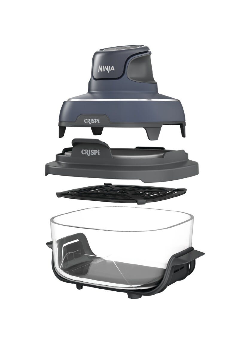 Ninja FN101EUGY Friggitrice ad aria portatile, 3,8 L, 1700 W, 4 programmi di cottura.