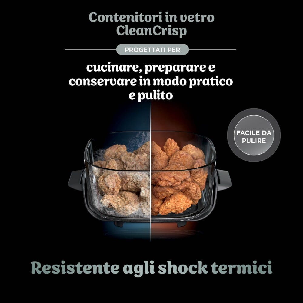 Ninja FN101EUGY Friggitrice ad aria portatile, 3,8 L, 1700 W, 4 programmi di cottura.