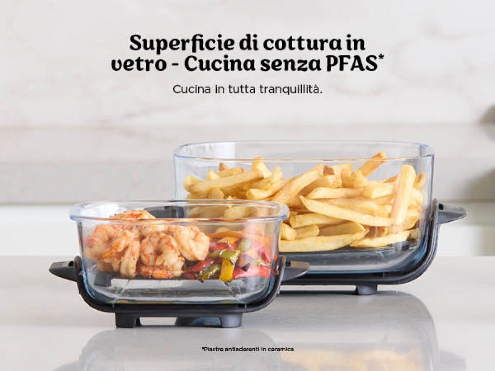 Ninja FN101EUGY Friggitrice ad aria portatile, 3,8 L, 1700 W, 4 programmi di cottura.