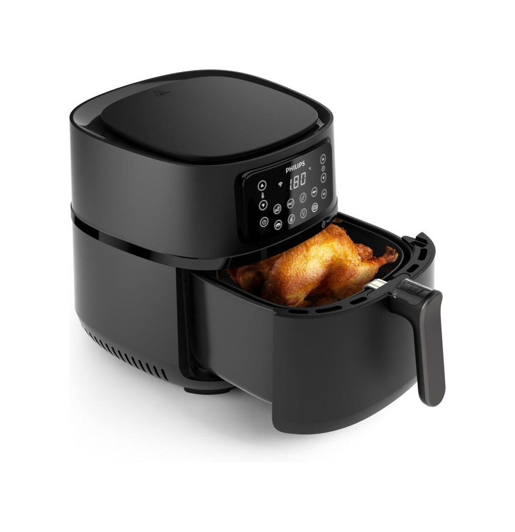 Philips HD9285/93 Friggitrice ad aria 7.2L, 16 programmi, app per ricette e accessorio teglia.
