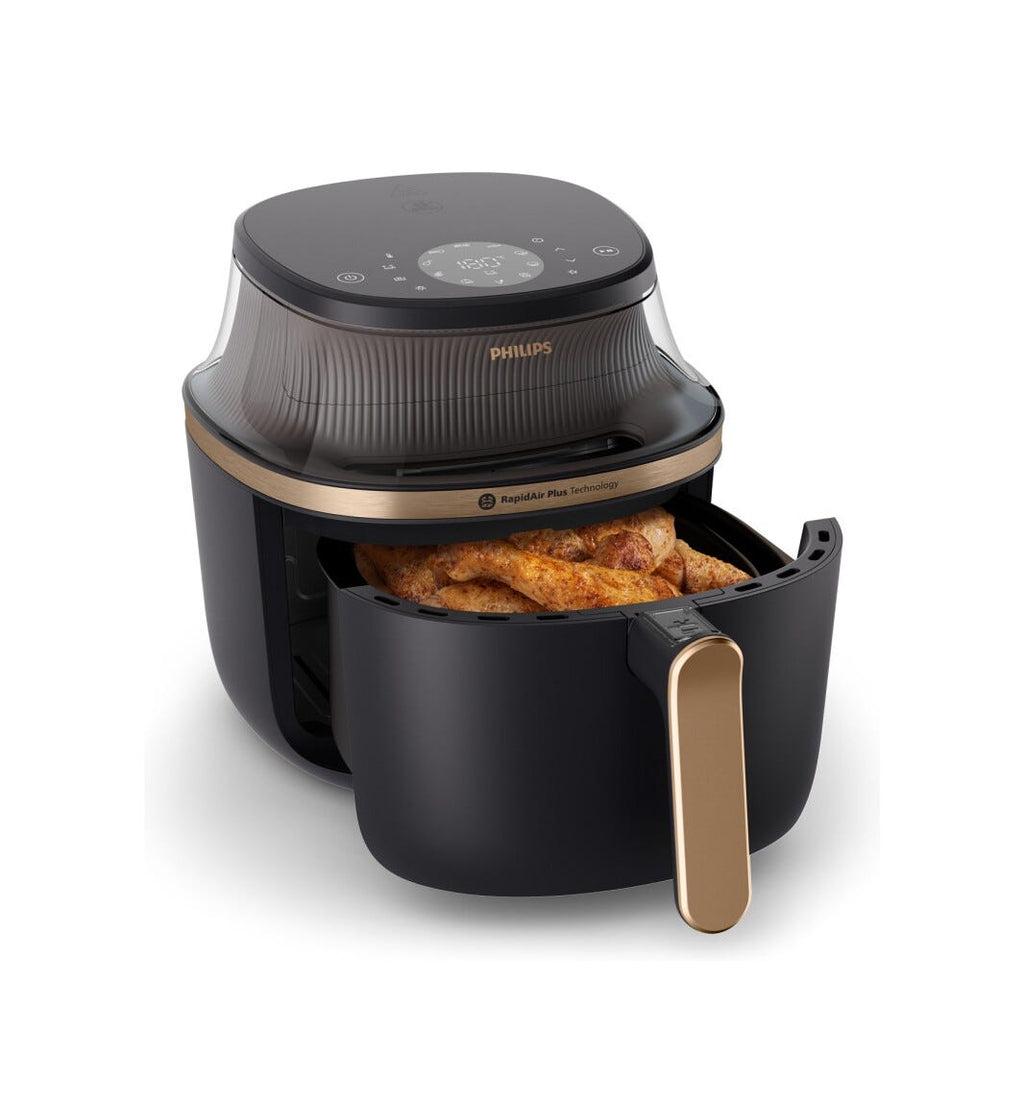 Philips NA342/00 Friggitrice ad aria 7.2L con 16 funzioni e tecnologia RapidAir Plus per una cottura veloce e sana.