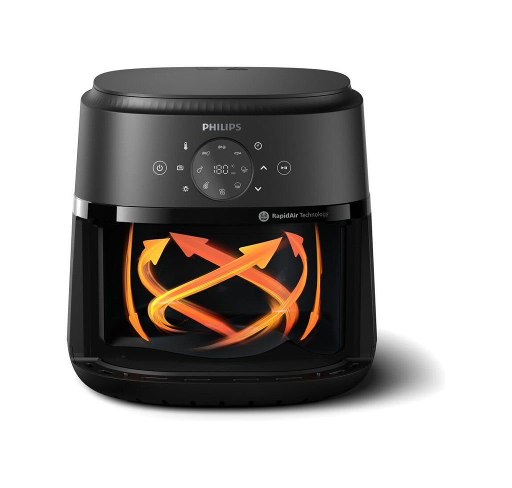 Philips NA231/00 Friggitrice ad aria 6.2L con 13 programmi di cottura e tecnologia RapidAir per risultati croccanti.