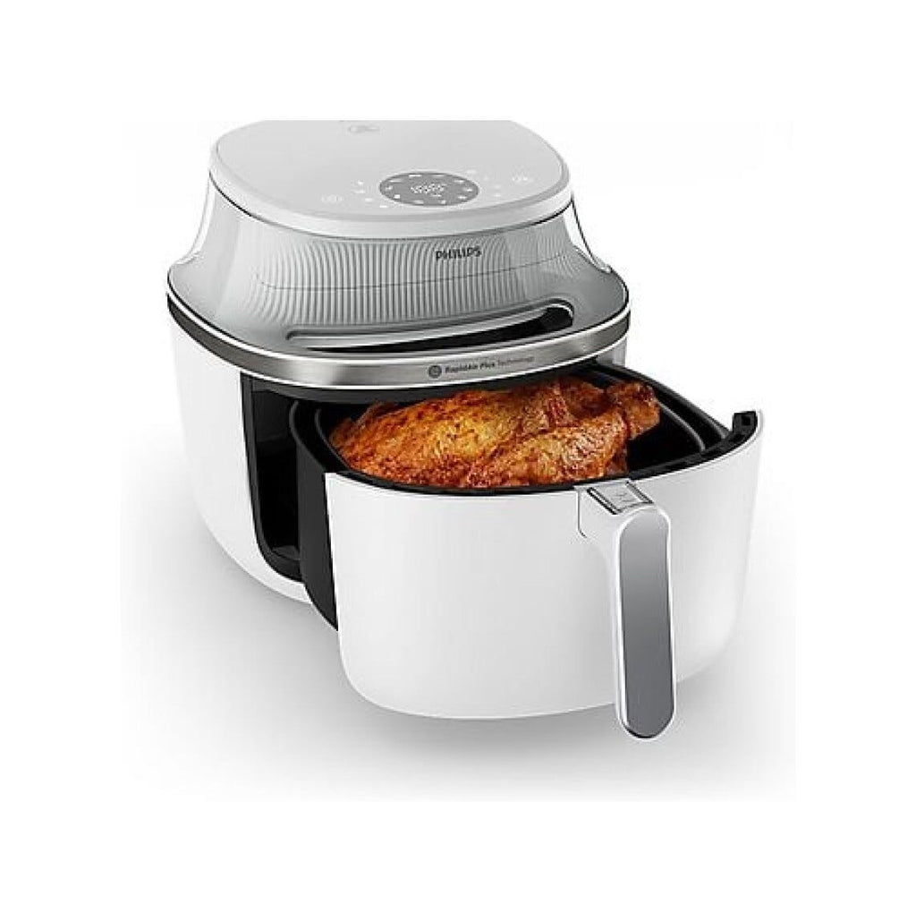 Philips NA341/10 Serie 3000 Friggitrice ad aria calda con 16 funzioni e capacità di 7,2L, bianca, per piatti croccanti e teneri