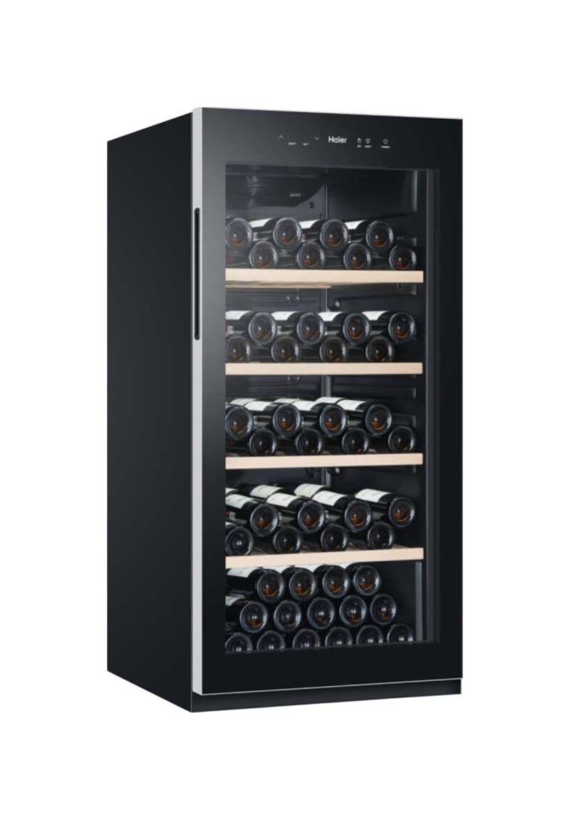 Haier HWS116GAE Serie 3 Cantina vino cm. 60, capacità 116 bottiglie, nero