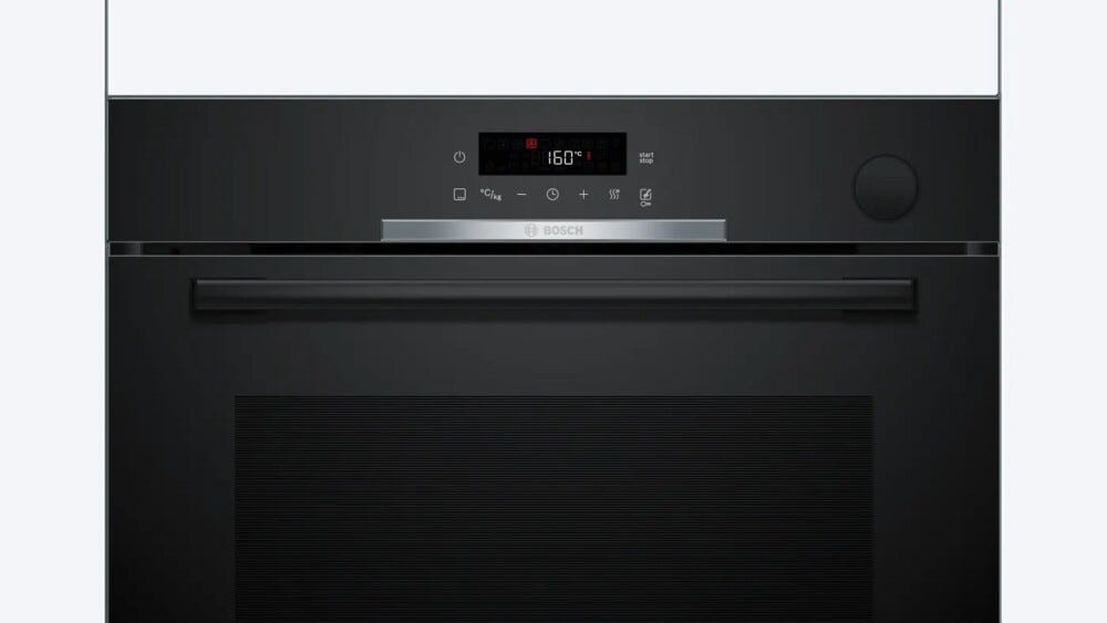 Bosch HRG312BB4 serie 4 forno con vapore da incasso, cm. 60, 71 litri, funzione AirFry e Aria Calda 3D, nero
