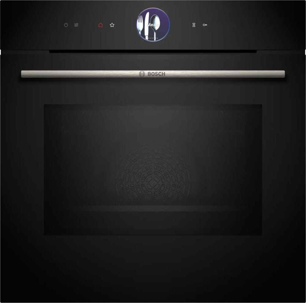 Bosch HMG7361B1 serie 8 Forno combinato microonde cm. 60, 67 litri, pulizia con idrolisi e home connect con assistente alla cottura, nero
