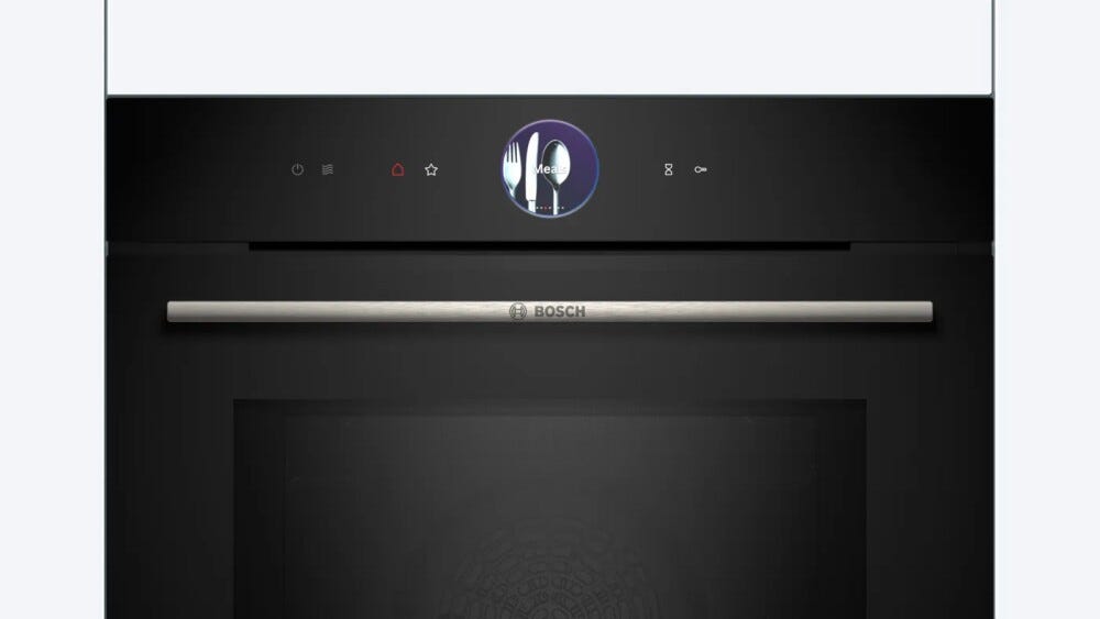 Bosch HMG7361B1 serie 8 Forno combinato microonde cm. 60, 67 litri, pulizia con idrolisi e home connect con assistente alla cottura, nero