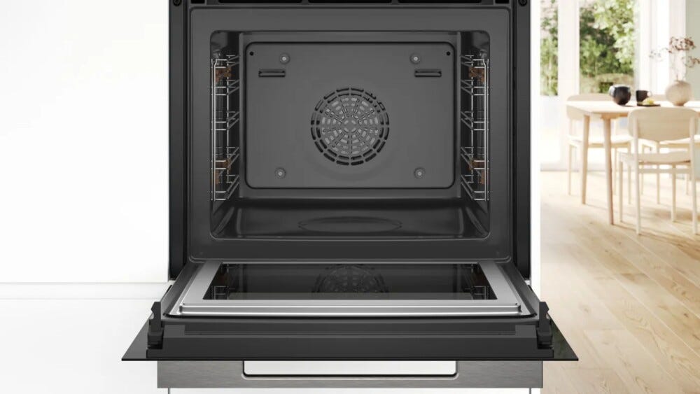 Bosch HMG7361B1 serie 8 Forno combinato microonde cm. 60, 67 litri, pulizia con idrolisi e home connect con assistente alla cottura, nero