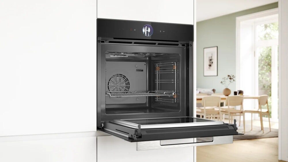 Bosch HMG7361B1 serie 8 Forno combinato microonde cm. 60, 67 litri, pulizia con idrolisi e home connect con assistente alla cottura, nero