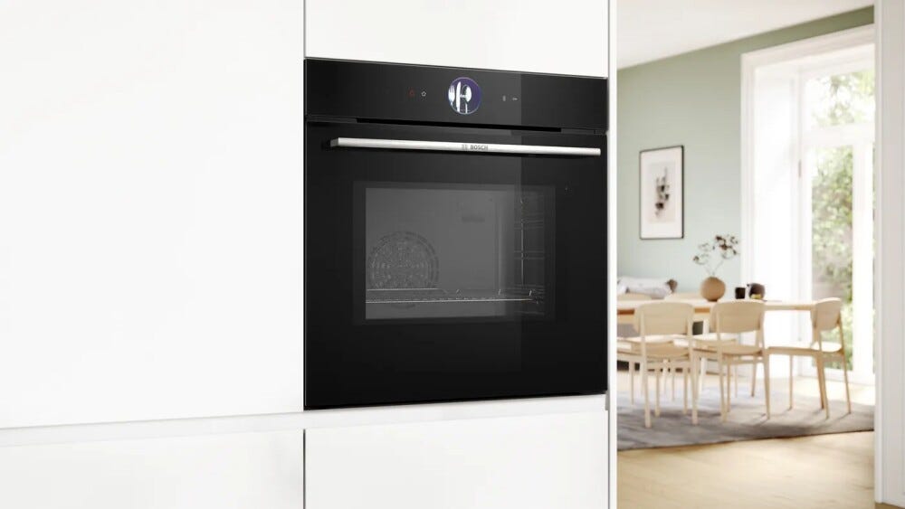 Bosch HMG7361B1 serie 8 Forno combinato microonde cm. 60, 67 litri, pulizia con idrolisi e home connect con assistente alla cottura, nero