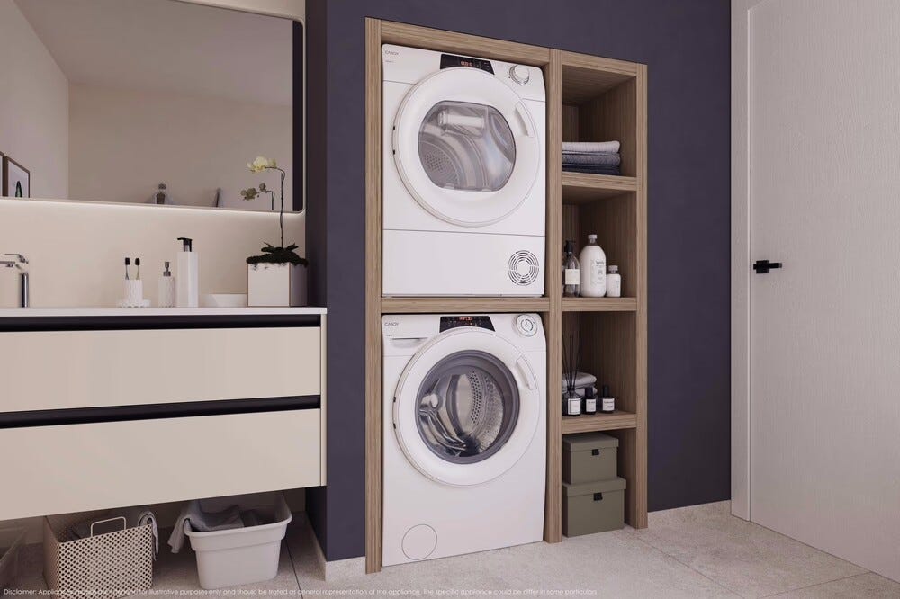 Candy RO EH9N2TE-S RapidÓ Asciugatrice 9 kg, pompa di calore, Wi-Fi/Bluetooth, classe D