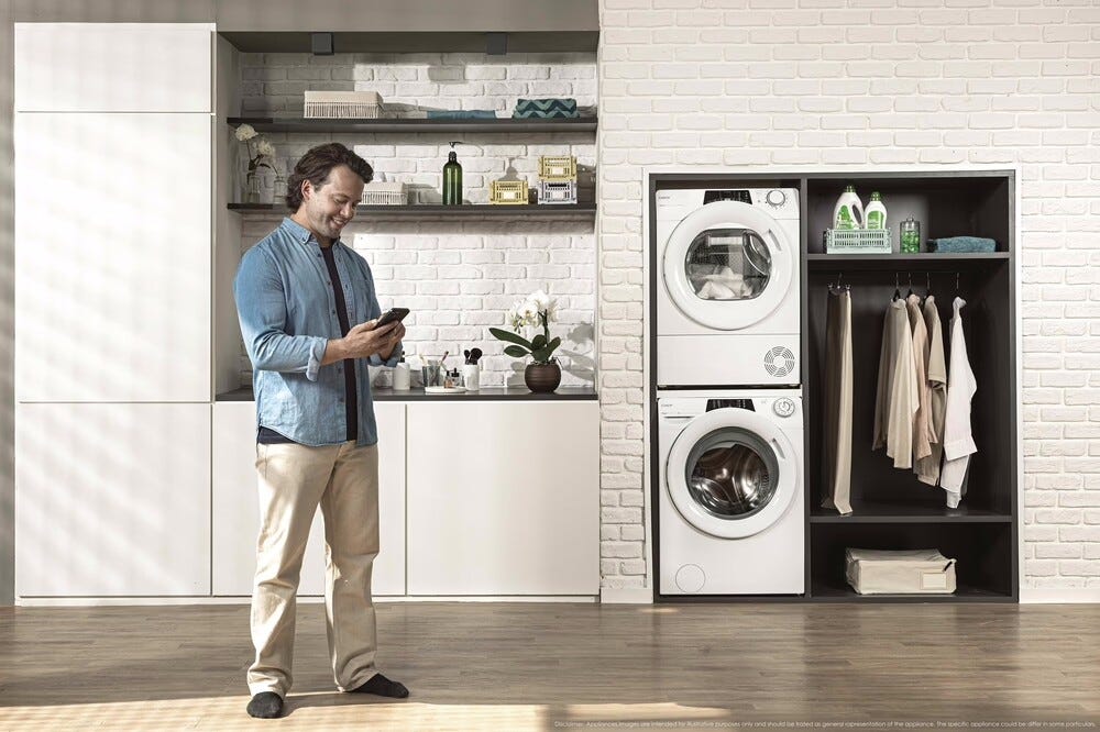 Candy RO EH9N2TE-S RapidÓ Asciugatrice 9 kg, pompa di calore, Wi-Fi/Bluetooth, classe D