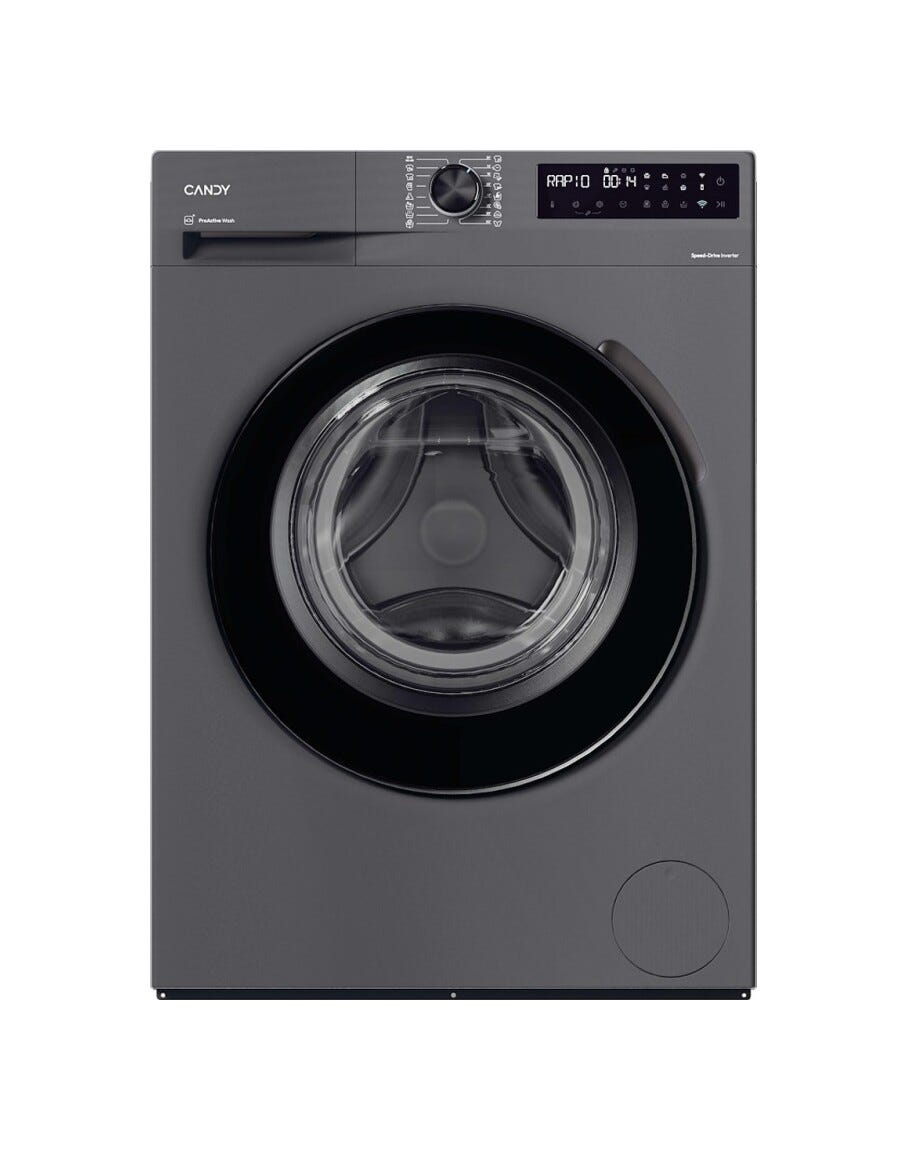 Candy BR 26SSB6G-S ProWash 500 Lavatrice slim cm. 60, profondità cm. 42, 6 kg, 1200 giri, 16 programmi, Wi‑Fi + Bluetooth, grigio
