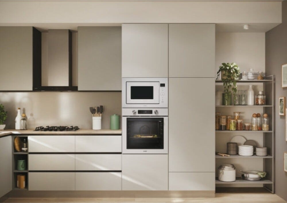 Candy CA38MWN7NW Moderna Forno a microonde da incasso, 28 L, 900 W, touch, bianco