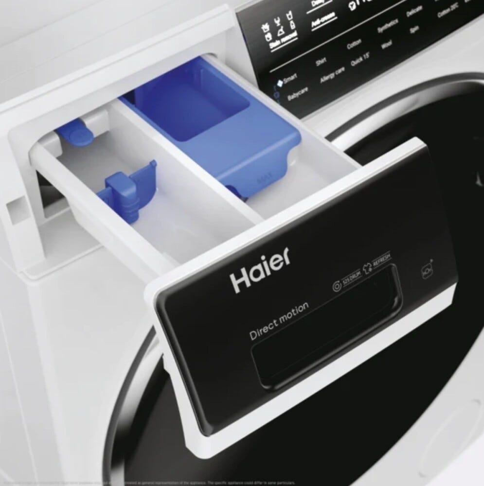 Haier HW120-B14979NEU1 I-Pro Serie 7 Plus Lavatrice cm. 60, capacità 12 kg, 1400 rpm, Direct Motion, 14 programmi, App hOn, bianco