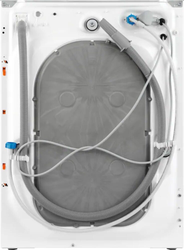 AEG L7WBE68SI serie 7000 Prosteam Lavasciuga integrata totale, cm. 60, lavaggio 8 kg, asciugatura 4 kg, tecnologia ProSense, classe energetica E