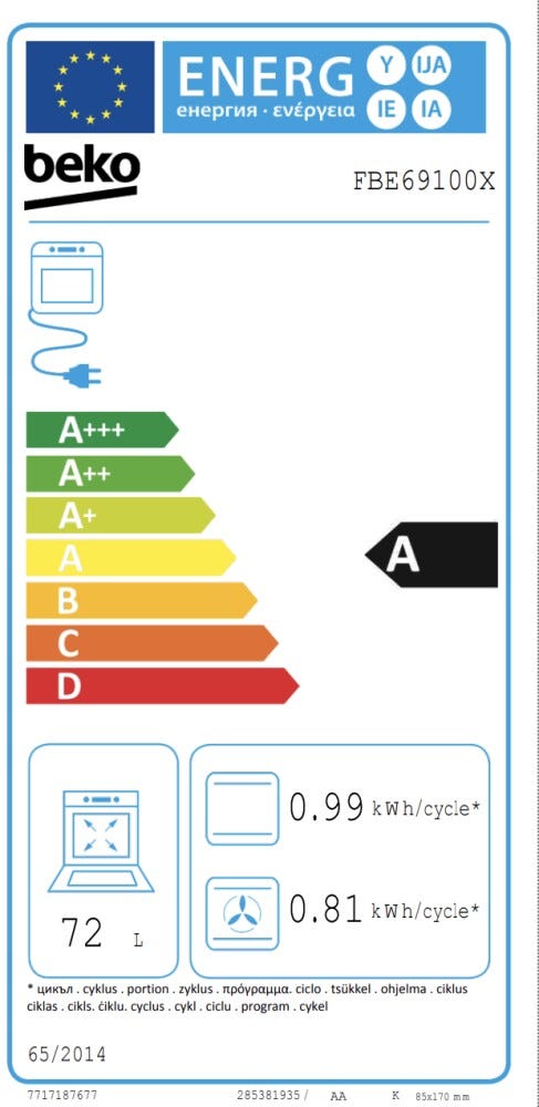 Beko FBE69100X Cucina da accosto cm. 60, 4 Zone induzione, Forno Multifunzione, SteamShine, inox