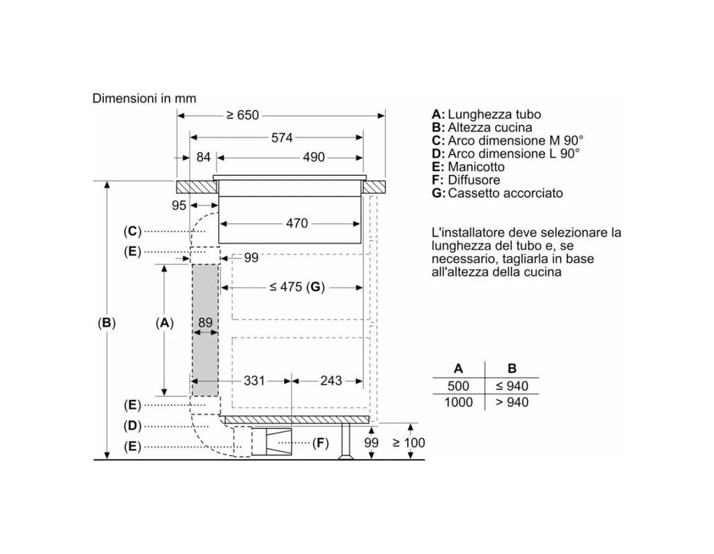 Siemens ED877HQ26E iQ500 Piano cottura a induzione con cappa integrata, 82 cm, Home Connect, nero