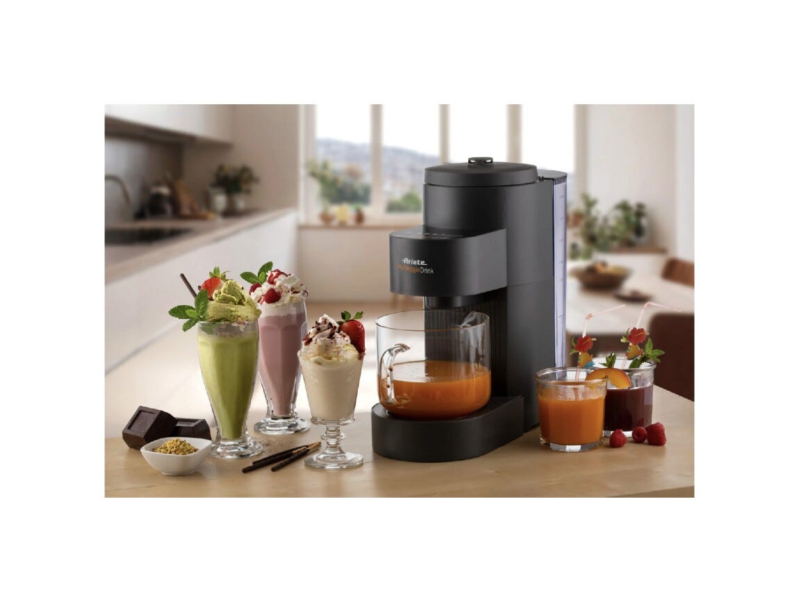 Ariete 0650/00 My Veggie Drink Macchina per bevande vegetali, 6 programmi, display touch, nero