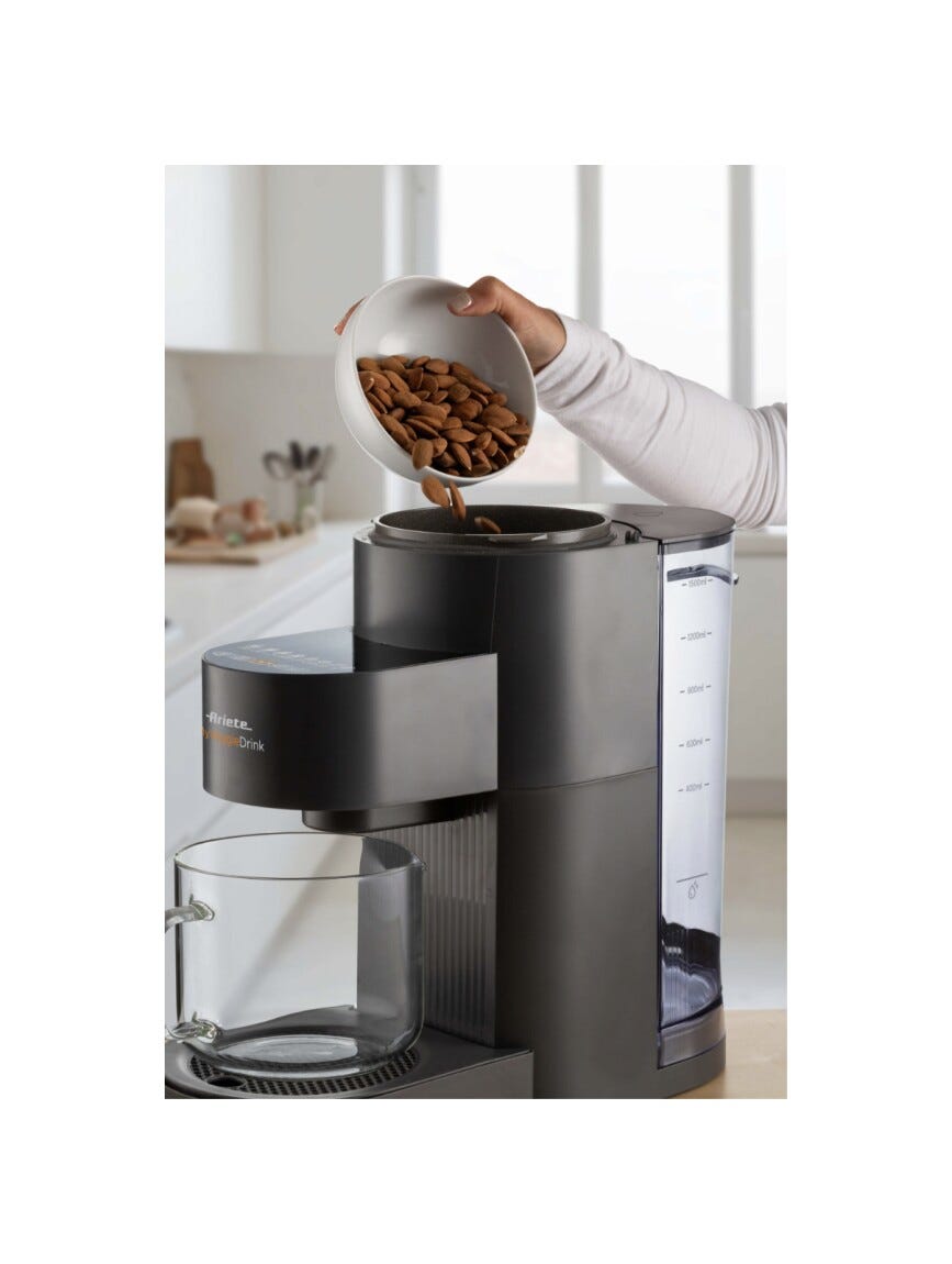 Ariete 0650/00 My Veggie Drink Macchina per bevande vegetali, 6 programmi, display touch, nero