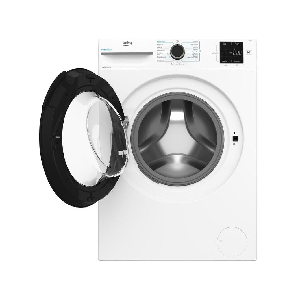 Beko MWBM8147EB b300 Lavatrice cm. 60, Capacità 8 kg, 1400 giri, Classe A, bianco