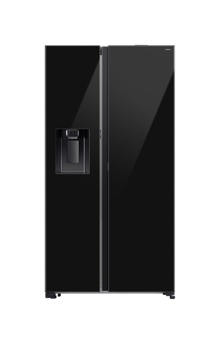 Samsung RS80F64JEBEF Frigorifero Side by Side 634 L, Total No Frost, dispenser acqua e ghiaccio, vetro nero
