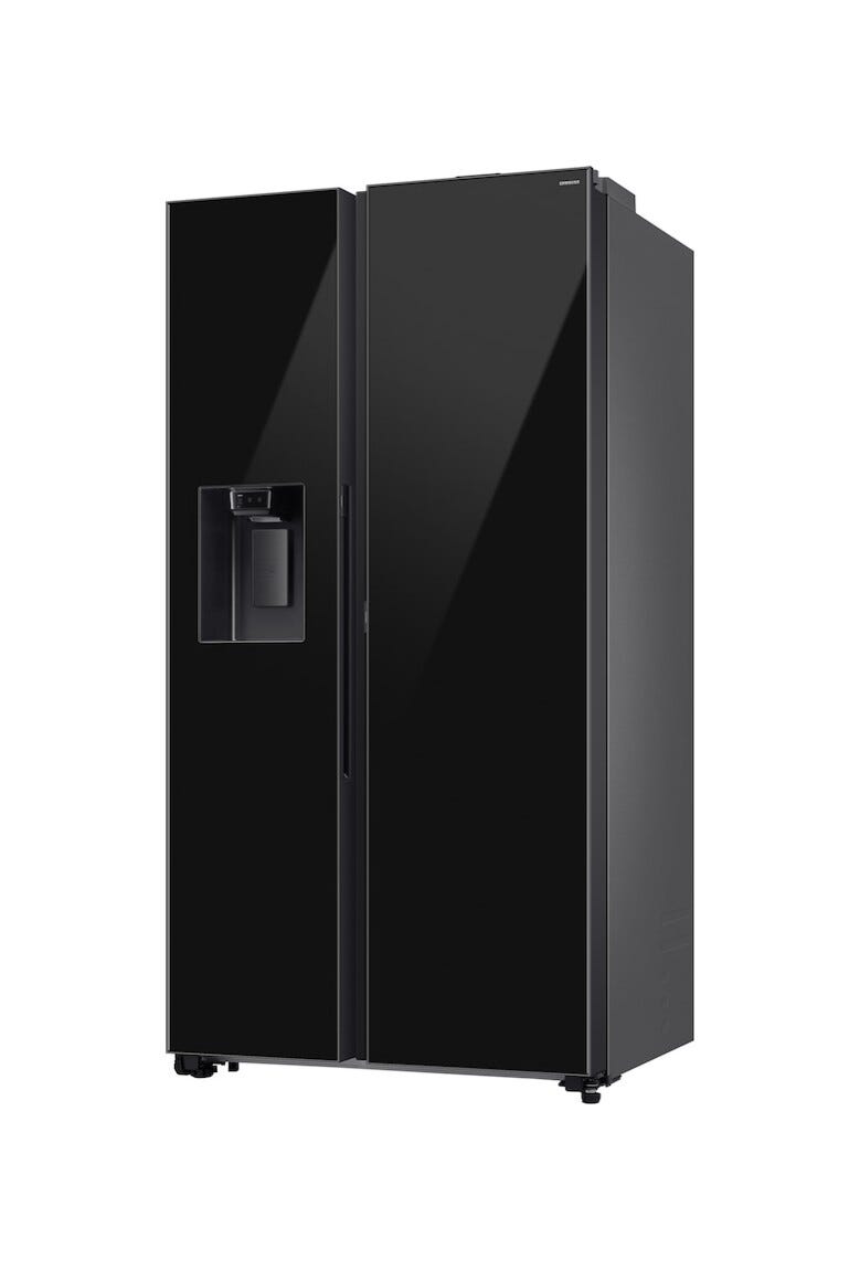Samsung RS80F64JEBEF Frigorifero Side by Side 634 L, Total No Frost, dispenser acqua e ghiaccio, vetro nero