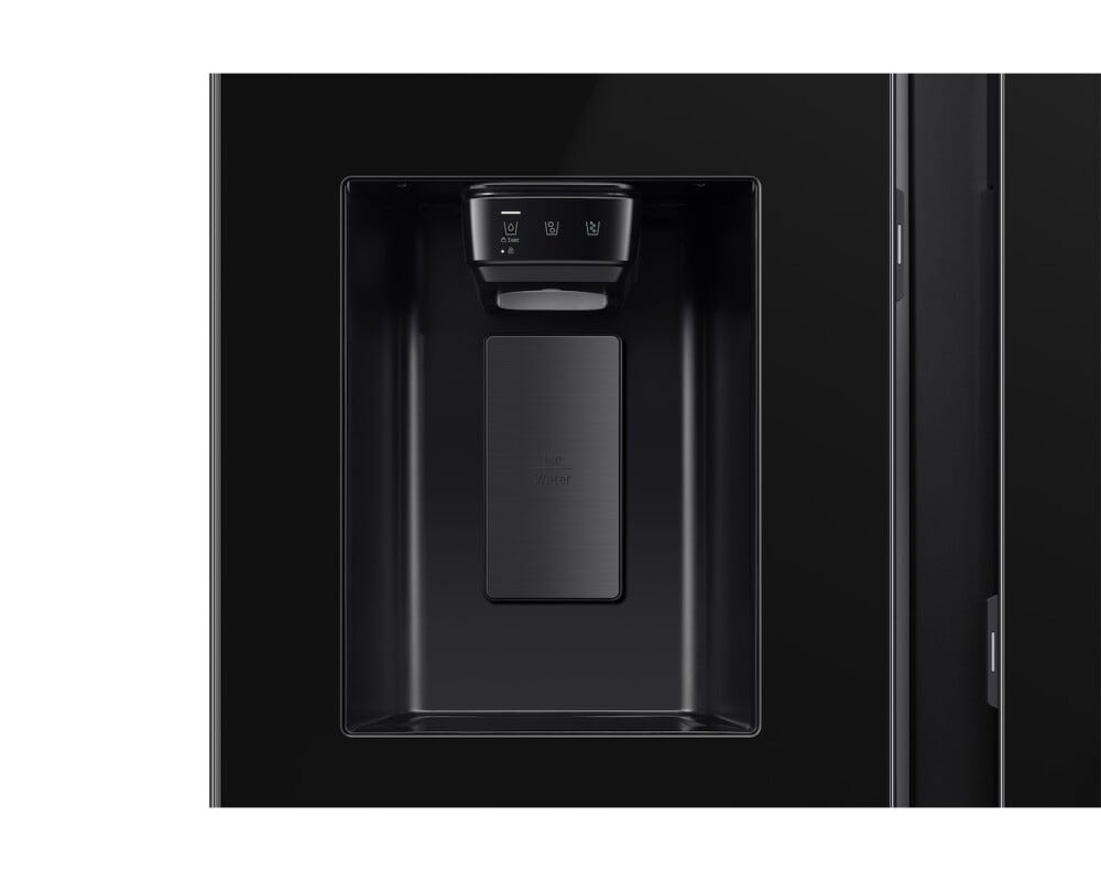 Samsung RS80F64JEBEF Frigorifero Side by Side 634 L, Total No Frost, dispenser acqua e ghiaccio, vetro nero