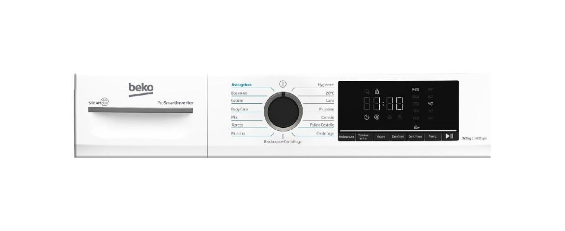 Beko BMDSC7545B Lavasciuga cm. 60, lavaggio 7 kg, asciugatura 5 kg, 1400 giri, classe energetica D, bianco