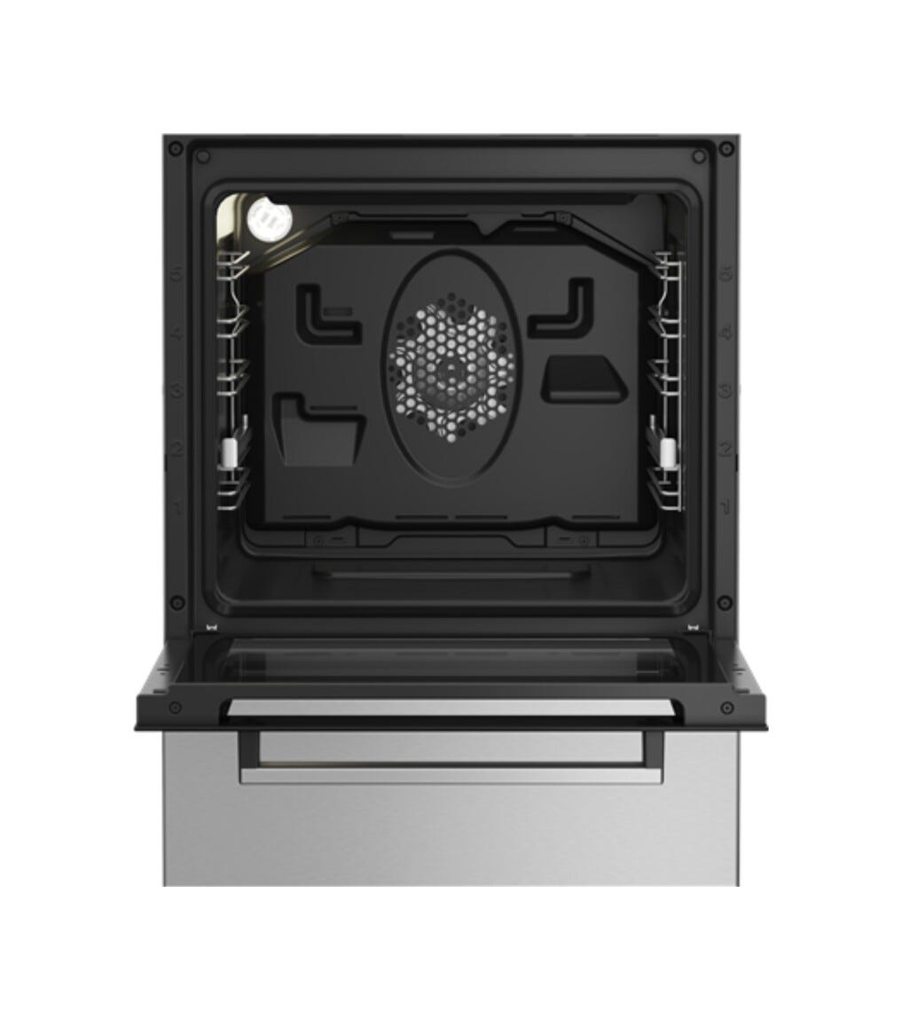 Beko FSM52321DXDT Cucina da accosto cm. 50, piano cottura a gas, forno multifunzione ventilato, inox