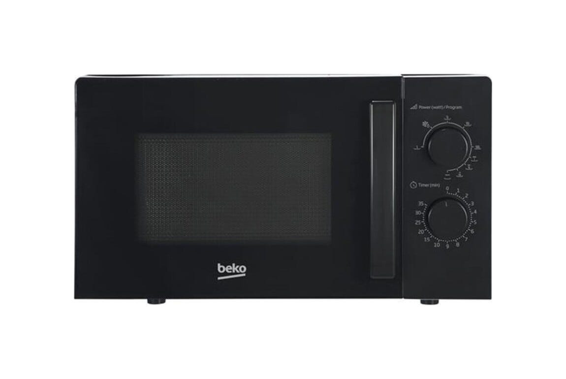 Beko MGC20100B1 Forno a microonde con grill cm. 46, capacità 20 litri, comandi meccanici, nero