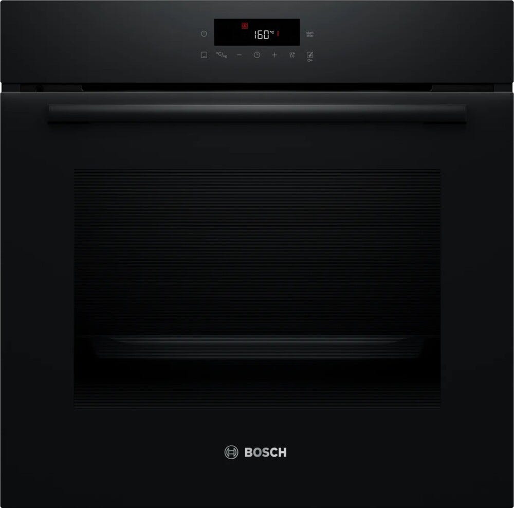 Bosch HBA572BB4 serie 2 Forno incasso multifunzione, cm. 60, pirolitico, con AutoPilot 10 e controllo touch, nero