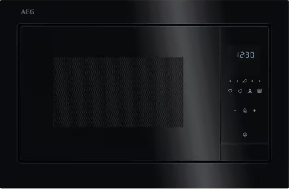 AEG TS5GM251EB Forno microonde da incasso, cm. 60, altezza 39, 25 litri, con funzione grill 1000 W e controllo touch, nero