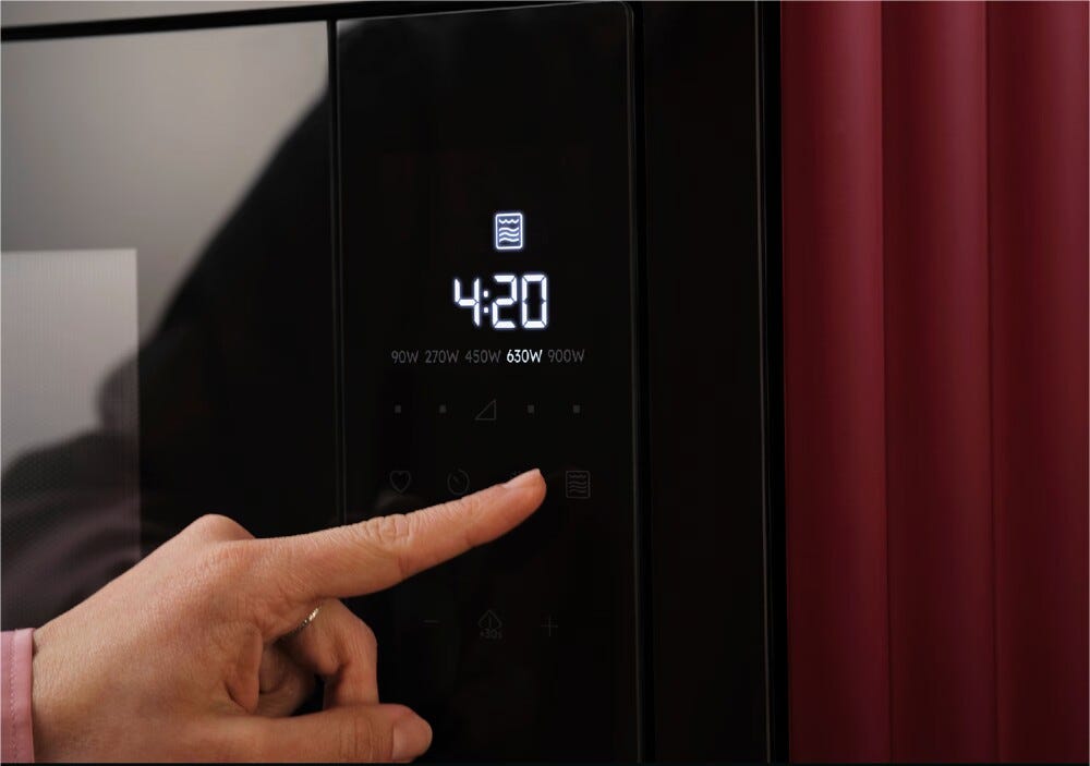AEG TS5GM251EB Forno microonde da incasso, cm. 60, altezza 39, 25 litri, con funzione grill 1000 W e controllo touch, nero