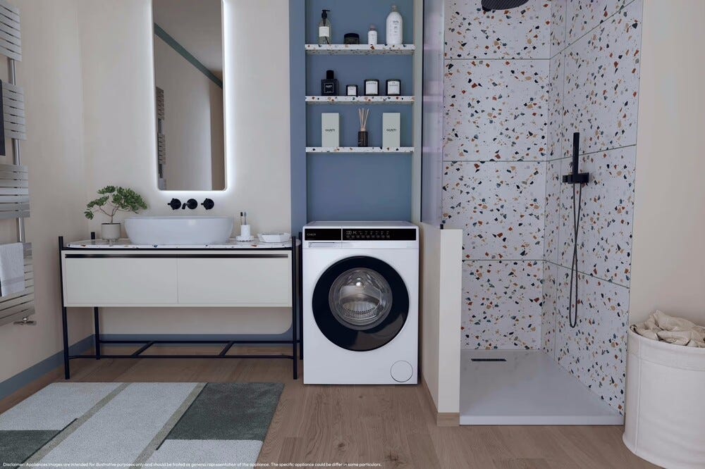 Candy EY 27SB7-S Lavatrice 7 kg, 1200 giri, Slim 47 cm, inverter e programmi rapidi, bianco