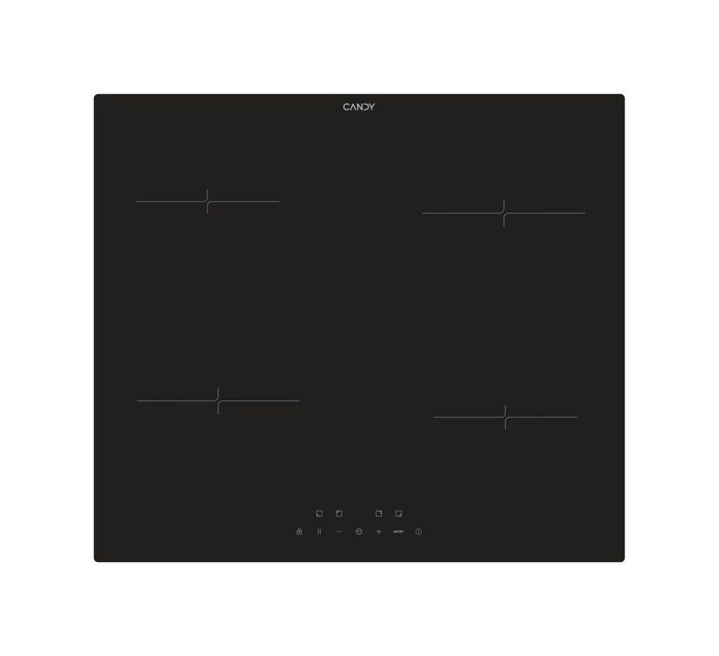 Candy CI642CA Piano cottura a induzione 4 zone, Power Management, controllo touch, vetroceramica nero