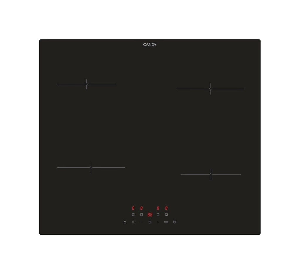 Candy CI642CA Piano cottura a induzione 4 zone, Power Management, controllo touch, vetroceramica nero